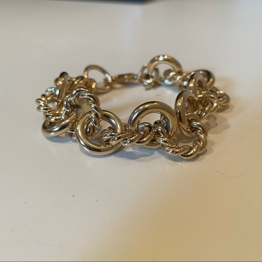 J. Crew gold chain link bracelet